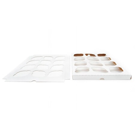 Southern Champion Tray Southern Champion Tray SCH10016 12 Count Clay Coated Kraft Paperboard Cupcake Insert; 200 Per Carton 10016